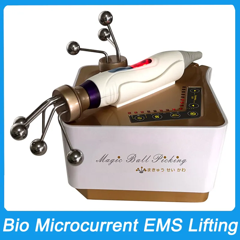 Nieuwe collectie Japan Magic Ball Lifting Machine Microstroom Gezicht Huidverjonging Bio Anti Aging EMS Rimpelverwijdering Microstroom Huidverjonging Massager