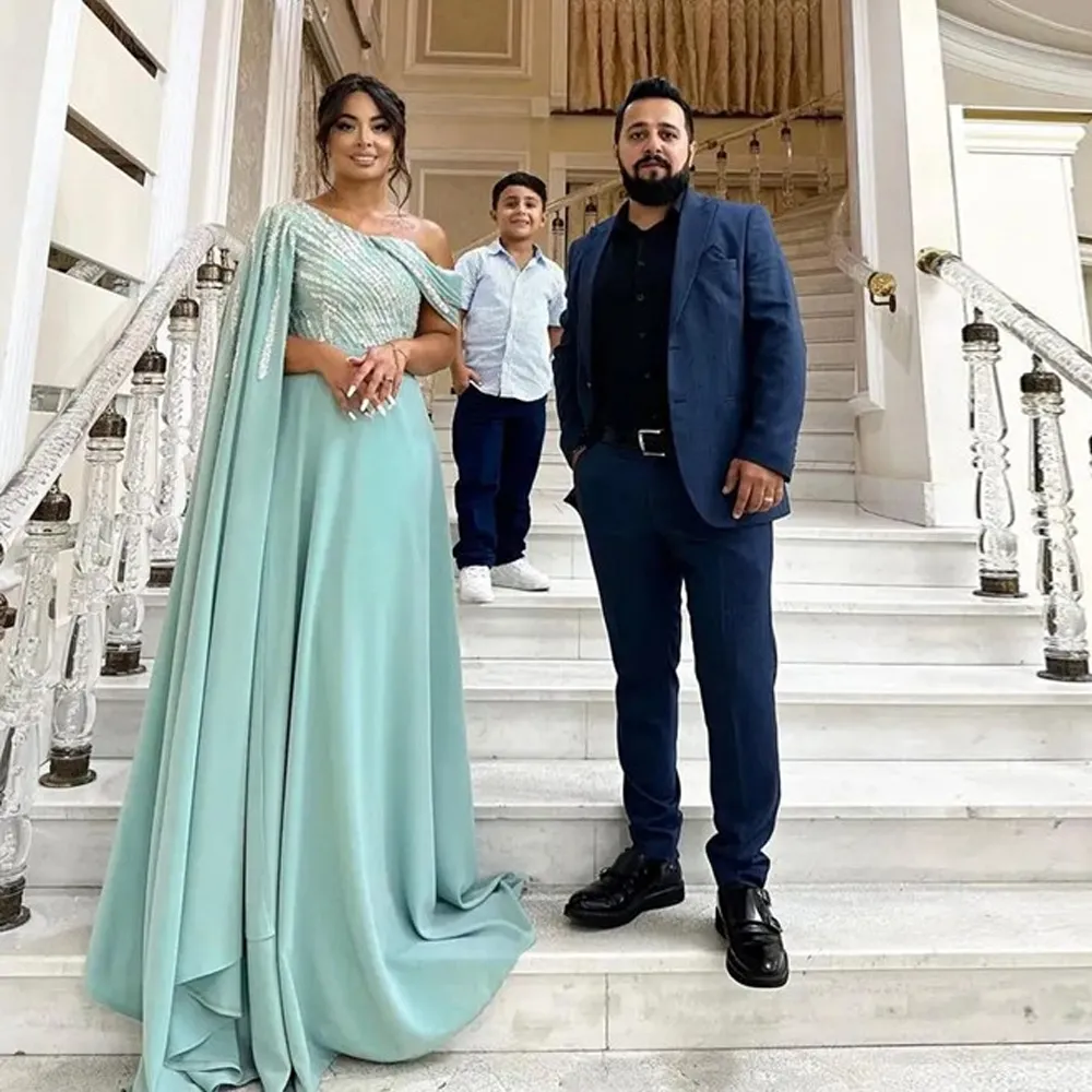 Off Shoulder Sequined Mint Green Evening Dress For... From Gardenhome03,  $120.94 | DHgate.Com