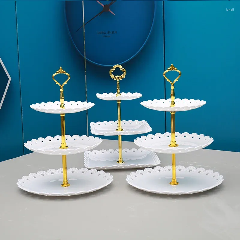 Bakeware Tools Birthday Cake Stand Dessert Display Wedding Decor Afternoon Tea Snack Table Decoration Ornaments