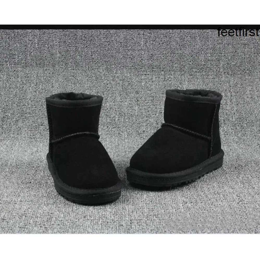 Projektant śnieg pół buty zima prawdziwe australijskie dzieci dzieci dzieci dzieci ciepłe młode student kostki pluszowy but but modny but shiye nowy