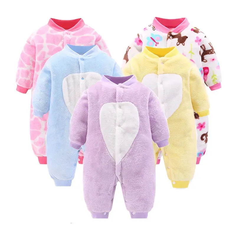 Куртки, комбинезон для детей, весенне-зимняя одежда для малышей, куртка для новорожденных, пальто для девочек и мальчиков, мягкая фланелевая одежда для сна, комбинезон 231121