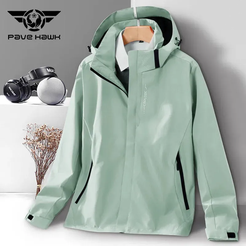 Outdoor-Jacken Hoodies Outdoor Herren Damen wasserdichte Jacke Wandern Klettern Camping Sport Jacken Paar verschleißfest winddicht atmungsaktiv bequem 231120