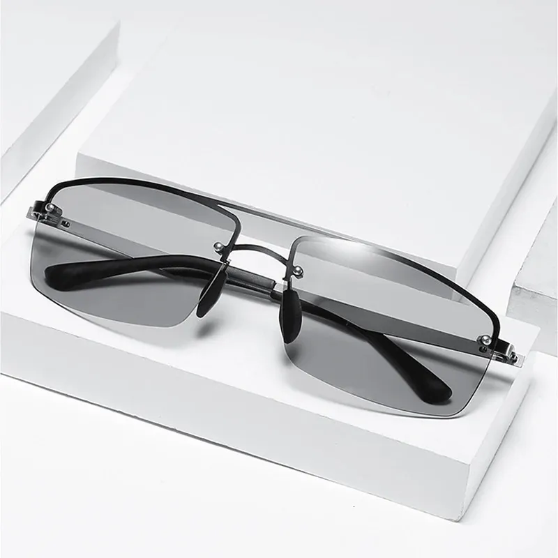 Sunglasses Sports Pochromic Gradient Men day Nightion for chrive dowarized nylon lens Outdoor UV400 Sun Glases 1901 231121