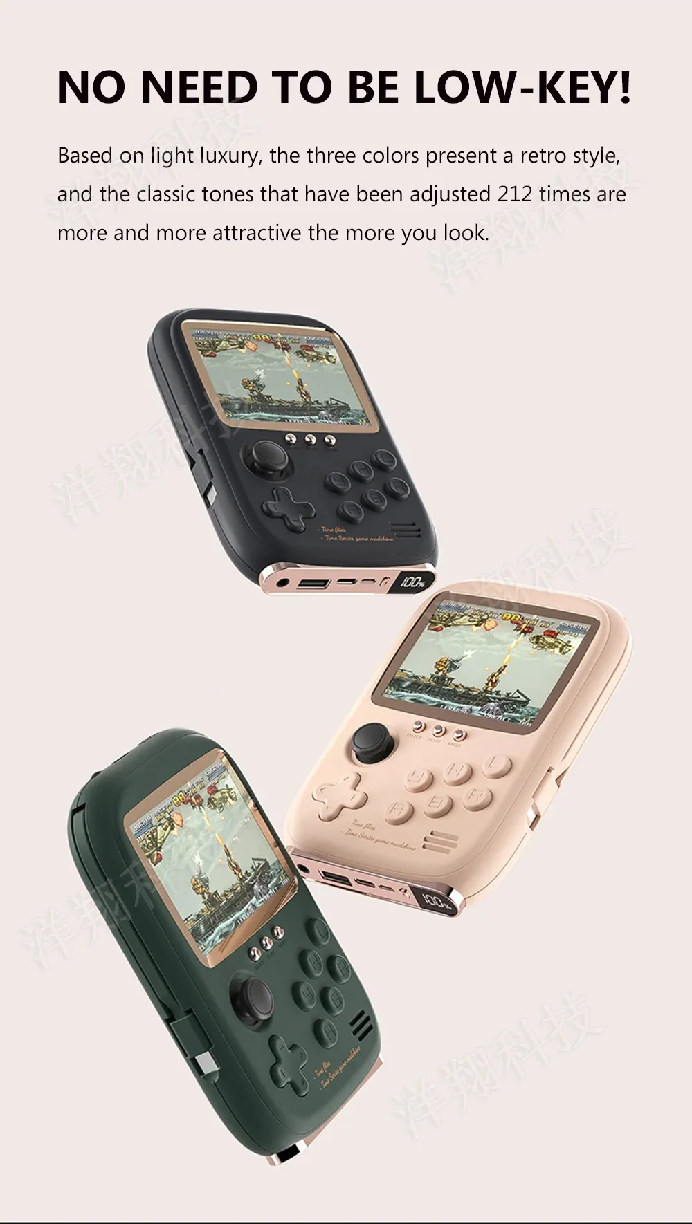 Mini Power Bank Game Console 6000mAh Portable Retro Handheld With 3.2 ...