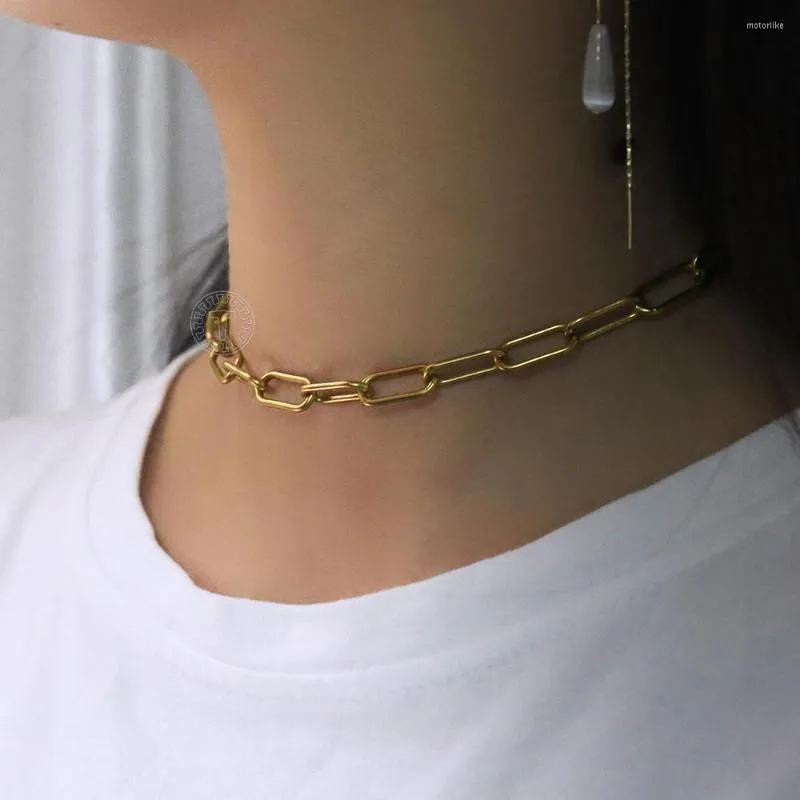 Цепи 7 -миллиметровые золотые цветовые скребки CHOKER COOLACE для женщин -девушек из нержавеющей стали Кабель Кабель регулируемые подарки DNKN659