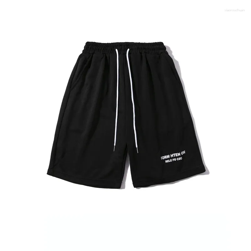 Men's Shorts Summer Ancient Minimalist Letter Printed Sports And Women's Trendy Street Loose Fitting Couple's Quarterback Pants