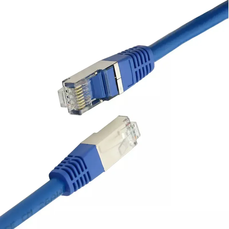 고품질 CAT6 이더넷 케이블 1m/3.28ft- 모뎀, 라우터 등을위한 500MHz 빠른 속도를 갖춘 차폐 된 SSTP 네트워크 패치 코드 - 구리 도체 8pin