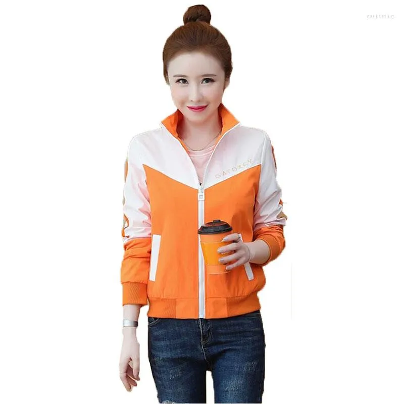 Women's Jackets Women's Coat Jacket Spring Autumn Casual Zipper Sun Protection Clothing Women Basic Coats Sportswear Female Tops