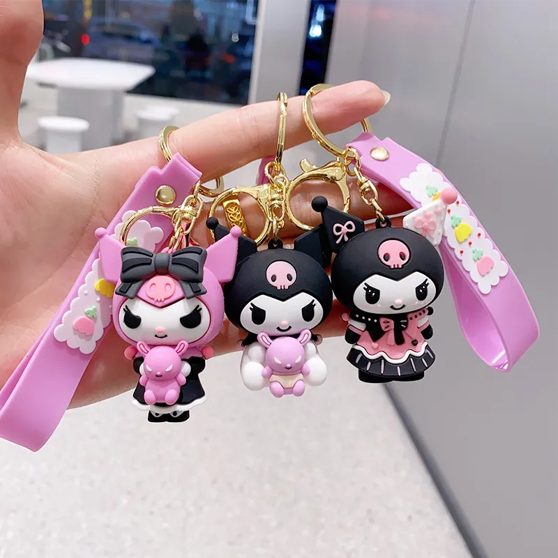 Kuromi Doll Keychain Toy Toy Cartoonかわいいペンダントチェーンペンダントキーチェーン小さなギフト