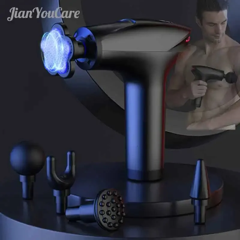 Helkroppsmassager Jianyoucare Icy Cold Compress Massage Gun Electric Percussion Pistol Portable Deep Tissue Muscle Relax Relaxation 231121