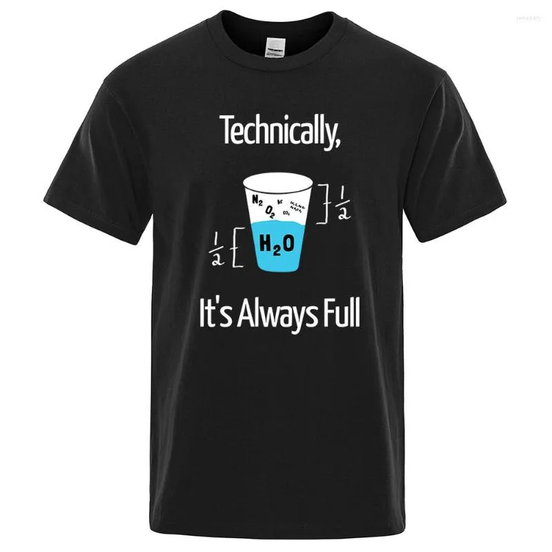 Heren t -shirts Technisch gezien is het altijd volledig wetenschappelijk experiment mannen mode katoenen shirt los zomer extra grote tee