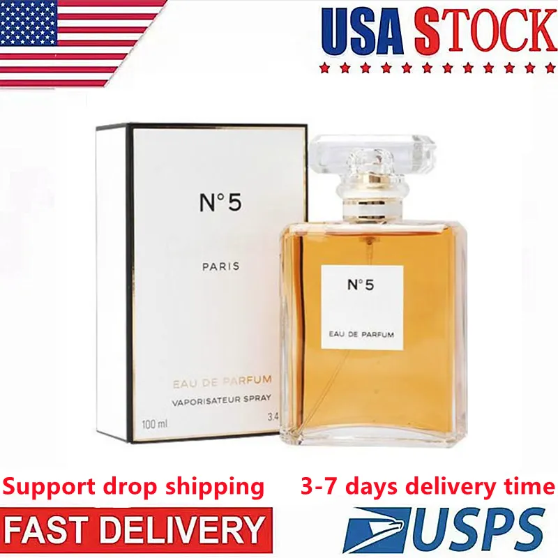 Hot Brand No5 Eau De Parfum 100ml Damparfym Långvarig vistelse Doft Body Spray Parfym Present Parfym Dam