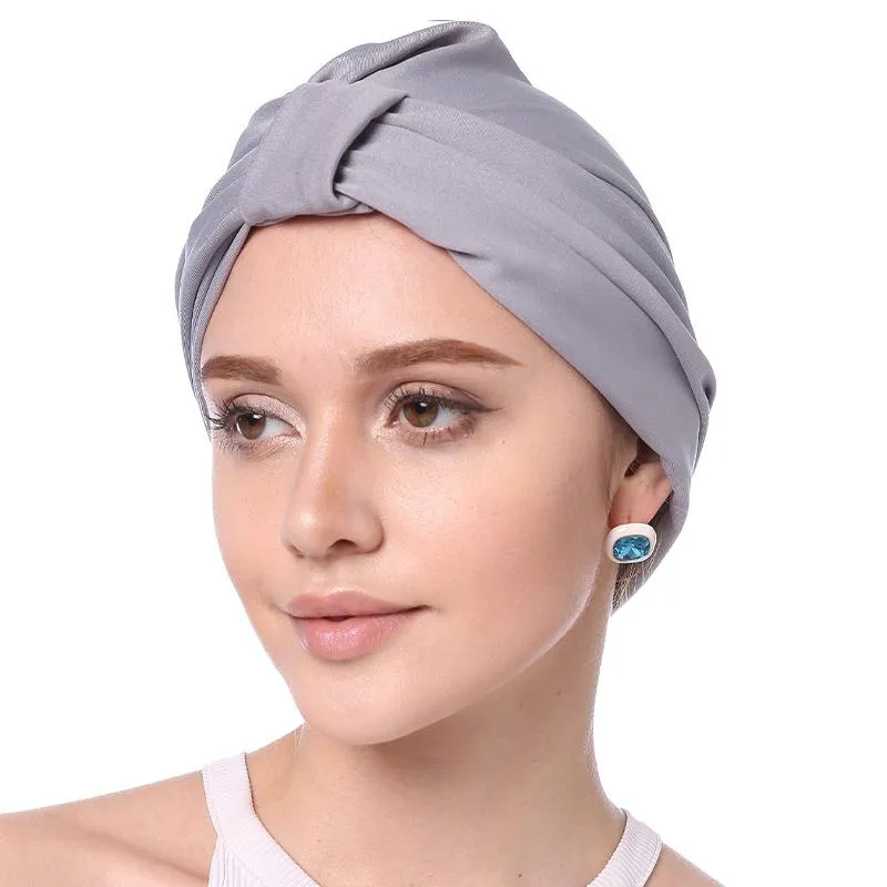 Bonnets Couleurs Confortable Stretch Chimiothérapie Turban Solide Élastique Patients Cap Foulard Bonnet/Crâne Casquettes