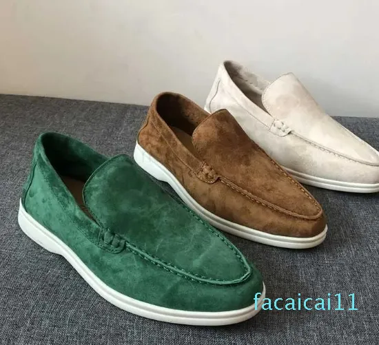 Zapatos de cuero primavera nuevo estilo penny zapatos antideslizantes mocasines planos casuales para hombres y mujeres cómodos transpirables individuales