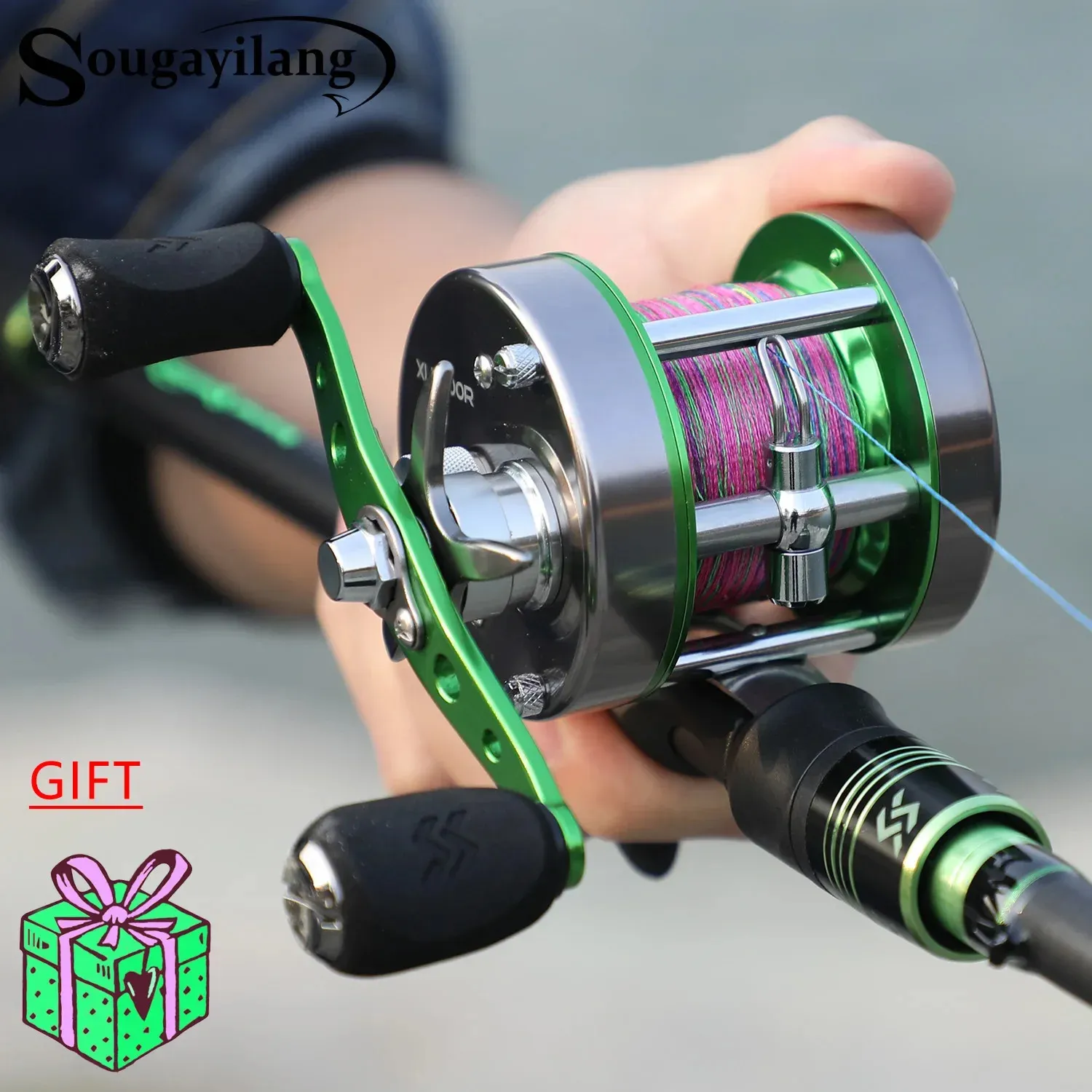 Sougayilang XLT400 600 Fly Fishing Reel In 6+1BB, 5+3+2 High Speed Ratio,  Strong Saltwater Bait Casting, Max Drag 25kg From Zhi09, $34.48