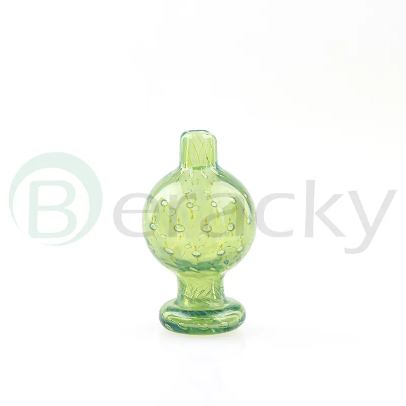 25mm OD US Color Glass Bubble Dab Carb Cap com furo direcional 3 tampas para unhas planas de quartzo banger