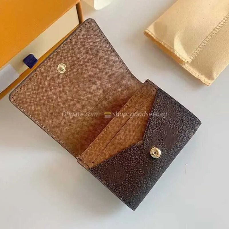 M63801 Envelope card wallet purse Women bag handbag clutch cross body shoulder Bags underarm Hobo genuine Leather with box