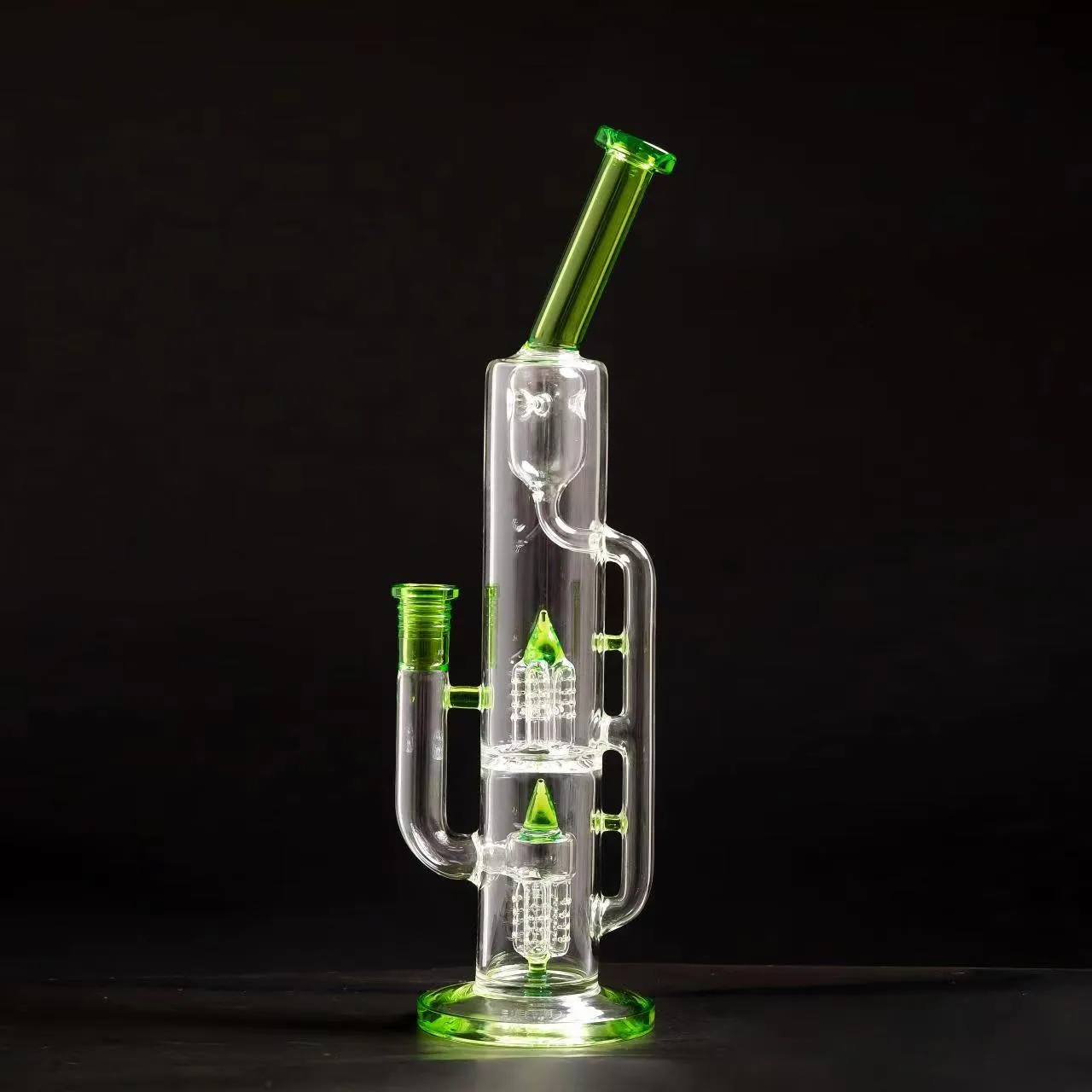 Wholesale Custom Borosilicate Glass Vortex Bong With Gravity
