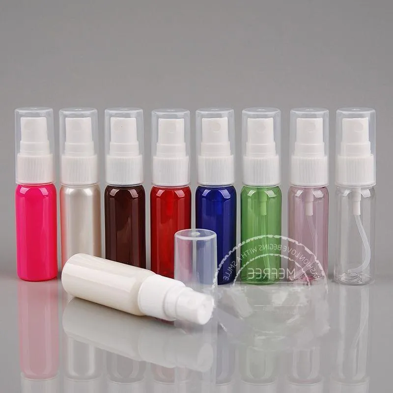 Atomiseur de parfum transparent coloré de voyage Portable de 20ML, bouteille de pulvérisation vide hydratante, outils de maquillage Lspxf