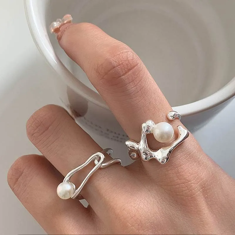 Aquamarine & Pearl Ring – Hinerava Jewelry