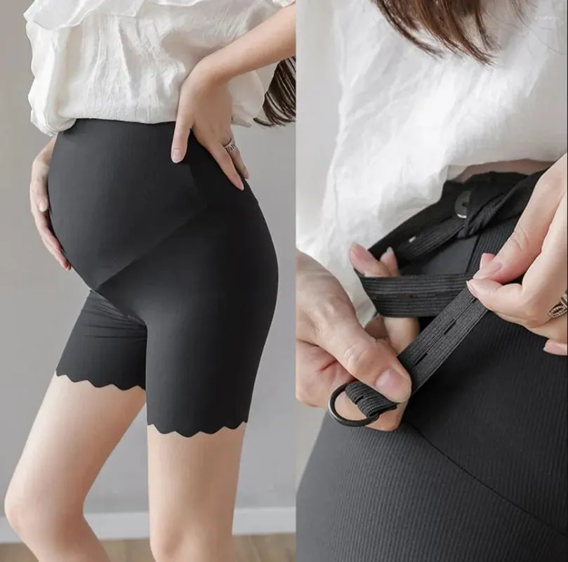 Kvinnors leggings kvinna smal kort moderskap mjuk justerbar midja gravida graviditetskläder byxor ropa enceinte mujer embarazada plus