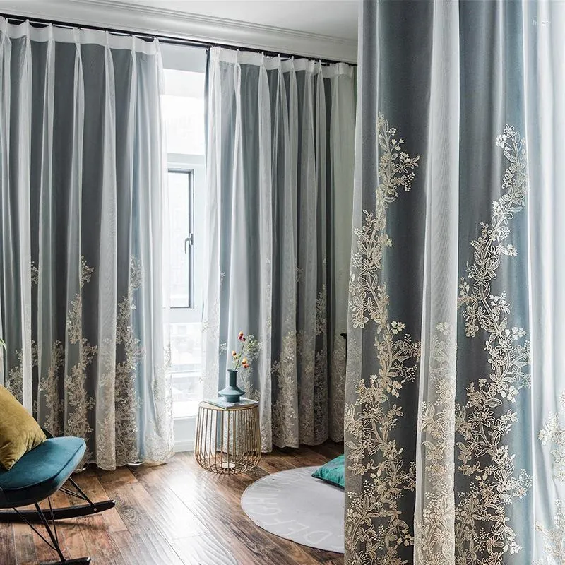 Gordijn Noordig licht Luxe Kleine schoonheid Franse prinses Wind drijven raamstoffen Gaas een gordijnen voor de levende eetkamer slaapkamer