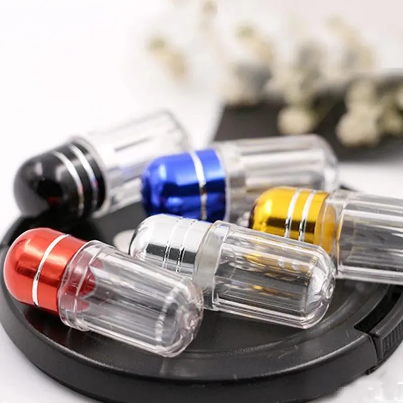 Single small capsule Pill case box packaging bottle sub Splitters Storage Bottles Container Travel Splitter