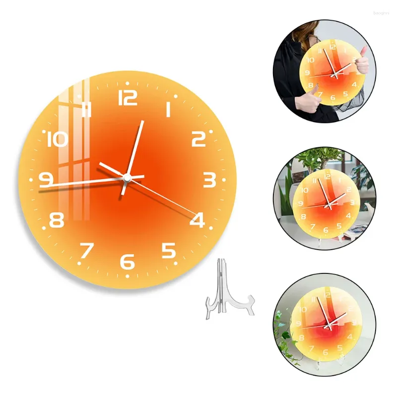 Wall Clocks Table Clock Convenient Home Supply Modern Style Decor Desk Bedroom Household Acrylic Office