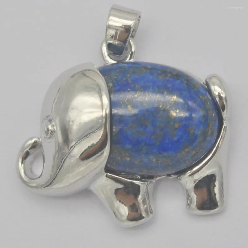 Подвесные ожерелья Lapis Stone Gem Bead Searne Animal Jewelry S3257