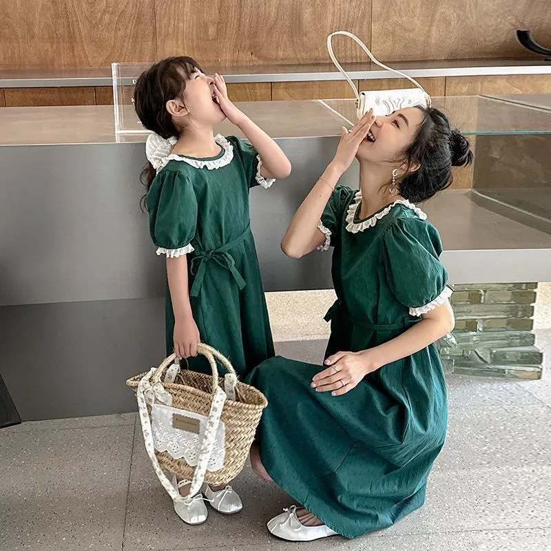 Korean Mommy And Daughter Matching Dresses Summer... From Kong06, $24.15 |  DHgate.Com