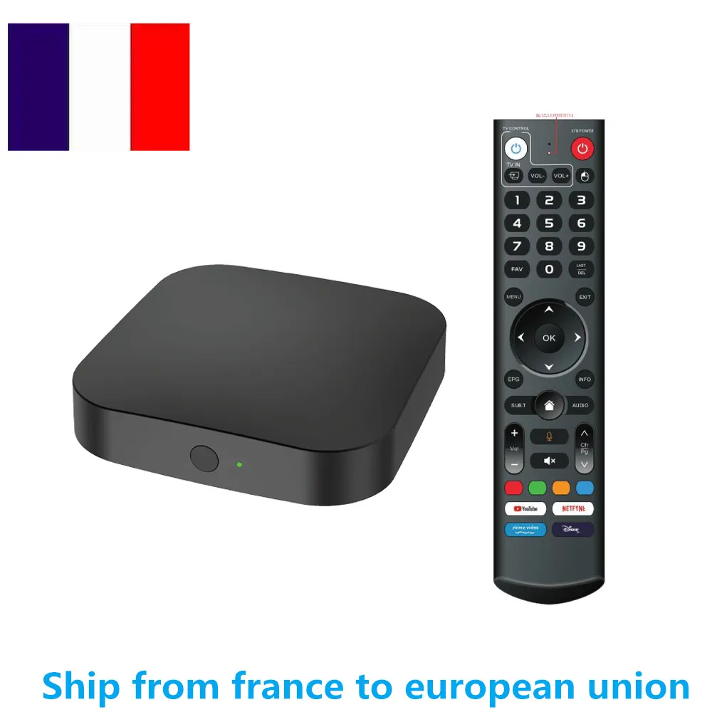 Wysyłka z Francji Q8 Amlogic S905Y4 TV Box Andorid 11.0 OS 4GB 32 GB Voice 4K Dual WIFI BT5.0 czterordzeniowy zestaw ATV Upokomowy