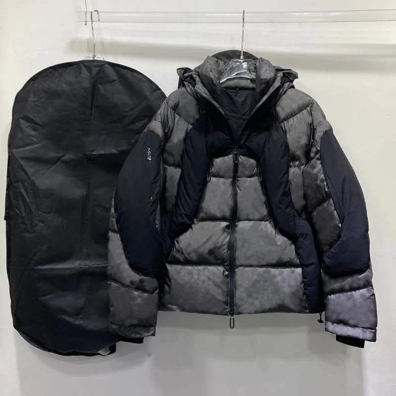 Manteau parka pour homme, bouffant réactif à la chaleur, veste à la mode, Streetwear d'hiver et d'extérieur, 2054