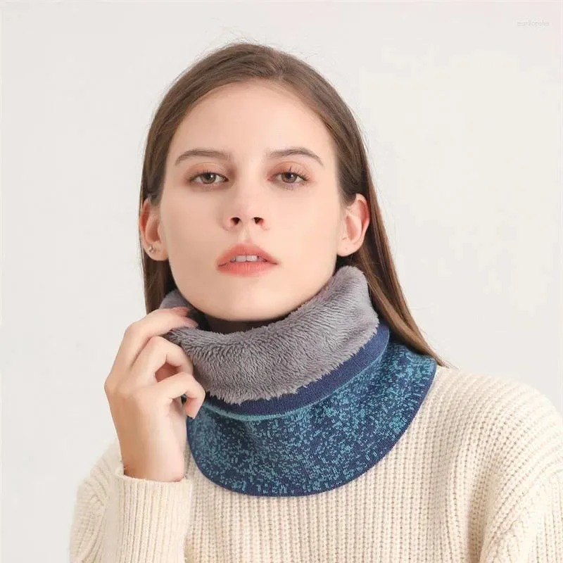 Scarves Knitted Bib Men Women Autumn Winter Neck Cover Thickened Warm Scarf Fashion Ski Full Mask Ring Neckerchief Bufanda Muffler