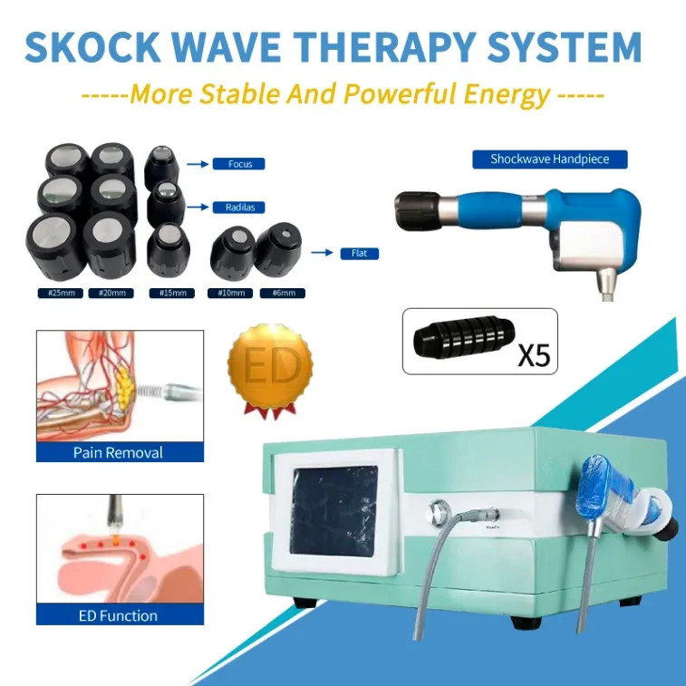 スリミングマシン電気ジマー衝撃波療法機械衝撃波理学装備疼痛緩和DHLのための療法