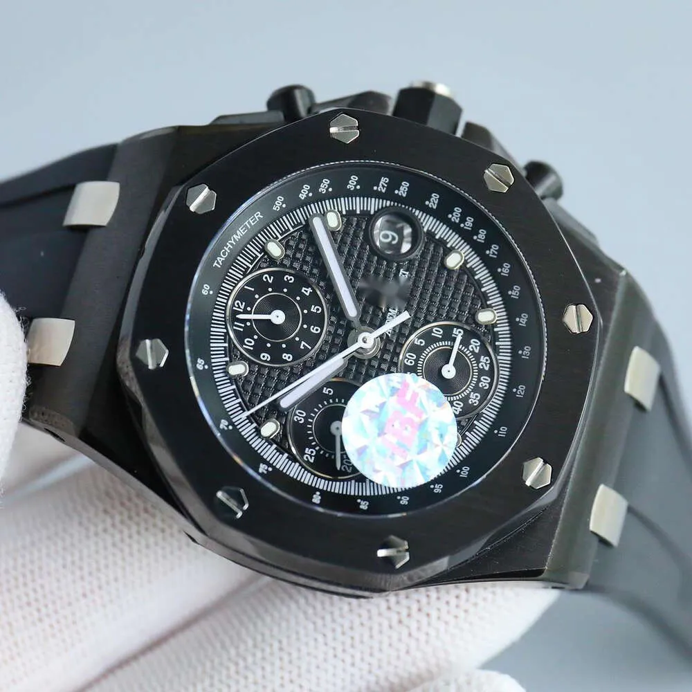 montre de haute qualité aps montres pour hommes coûteux montre ap offshore royal chêne chronographe menwatch WF3A orologio automatique mécanique supercolen Cal3126 bracelet en caoutchouc