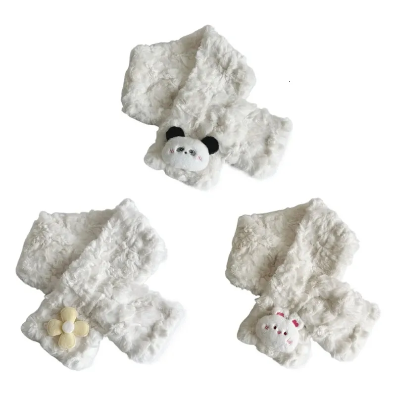 Sciarpe Avvolge Regalo per bambini Sciarpa di peluche del fumetto Sciarpa calda ed elegante per bambini Sciarpa comoda da indossare per le attività invernali all'aperto Y55B 231120