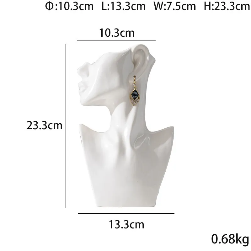 Pot Plant Stand Kmart Modern Art Abstract Side Face Vase Head Ceramic