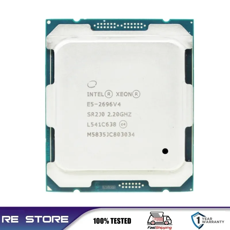 Используемые процессоры Процессор Intel Xeon E5 2696 V4, 22 ГГц, 55 м, 22 ядра, 44 потока, 150 Вт, 14 нм, процессор LGA 20113, 231120