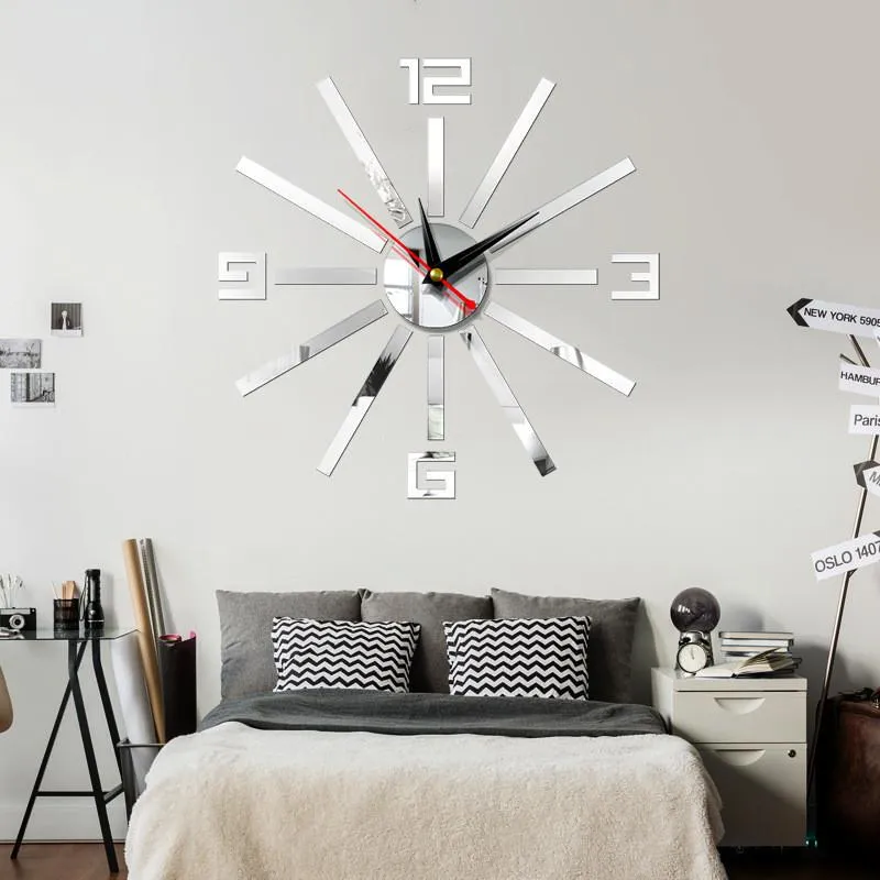 Wall Clocks Special Offer 3D Large Acrylic Mirror Clock Diy Quartz Watch Still Life Modern Living Room Decoration Home Stickers