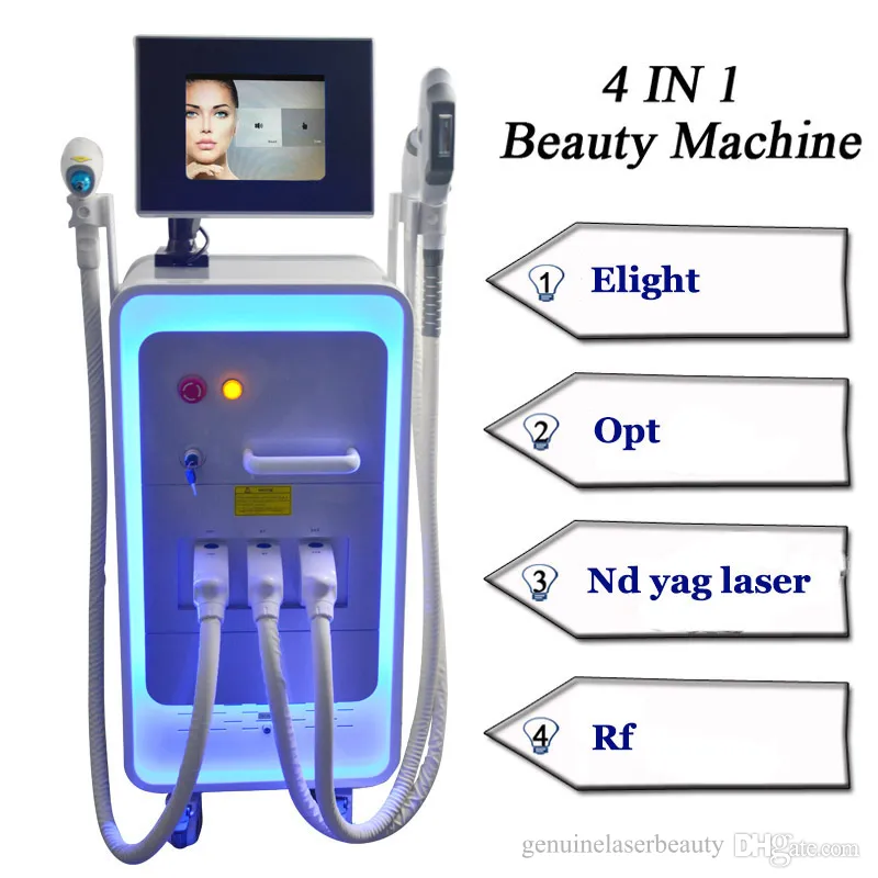 Yag Laser Tatoo Remover IPL Skin Rejuvenation Opt Elight Phipmentation Removal Radio Freicking Skin Lifting Salon Machines 3Handle