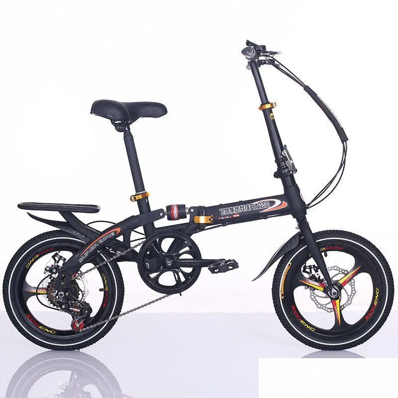 16 Folding Disc Brake Foldable Bike Portable, Shocking Proof For