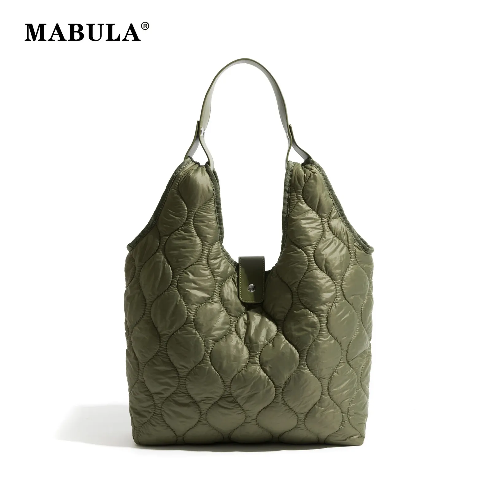 Sacos de noite MABULA Simples Acolchoado Acolchoado Bolsa Feminina Leve Portátil Mulher Tote Bag Soft Space Fluffy Senhoras Bolsa de Ombro 231121