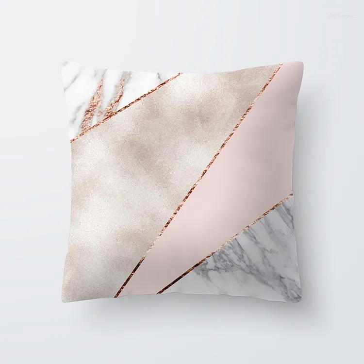 Подушка корпус сладкий дом полиэфир хлопковой геометрический розовый отпечаток декоративные подушки крышка