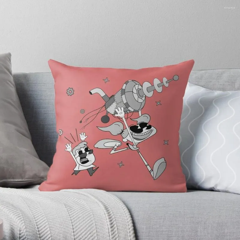 Kussensloop Dexters laboratorium als een vintage cartoon uit de jaren dertig Cushion Cover Home Sofa