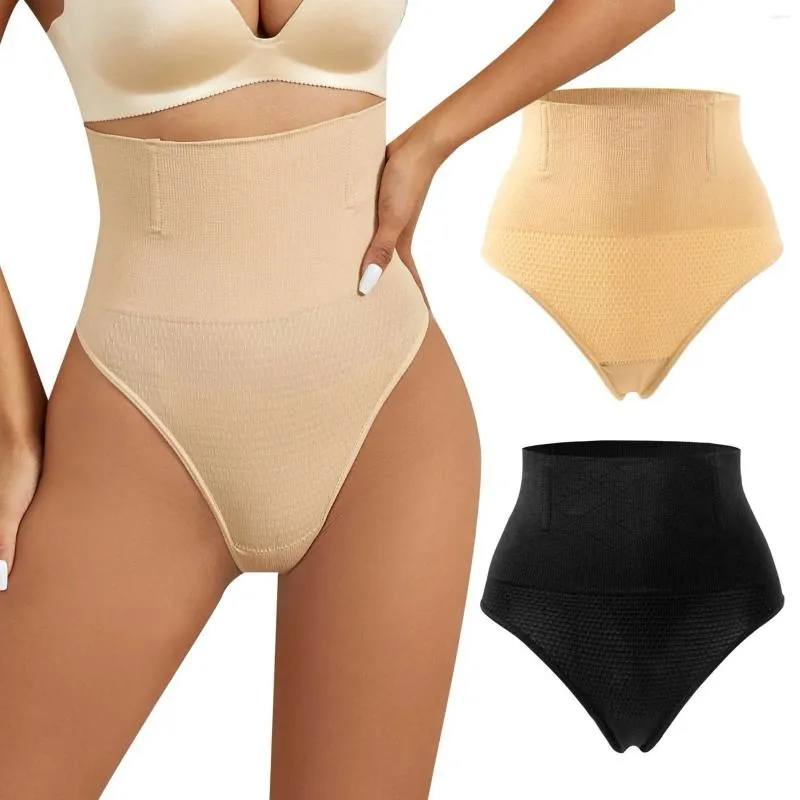 Intimo modellante da donna Controllo perizoma modellante per donna Intimo modellante senza cuciture Mutandine modellanti per il corpo a vita alta Bikini