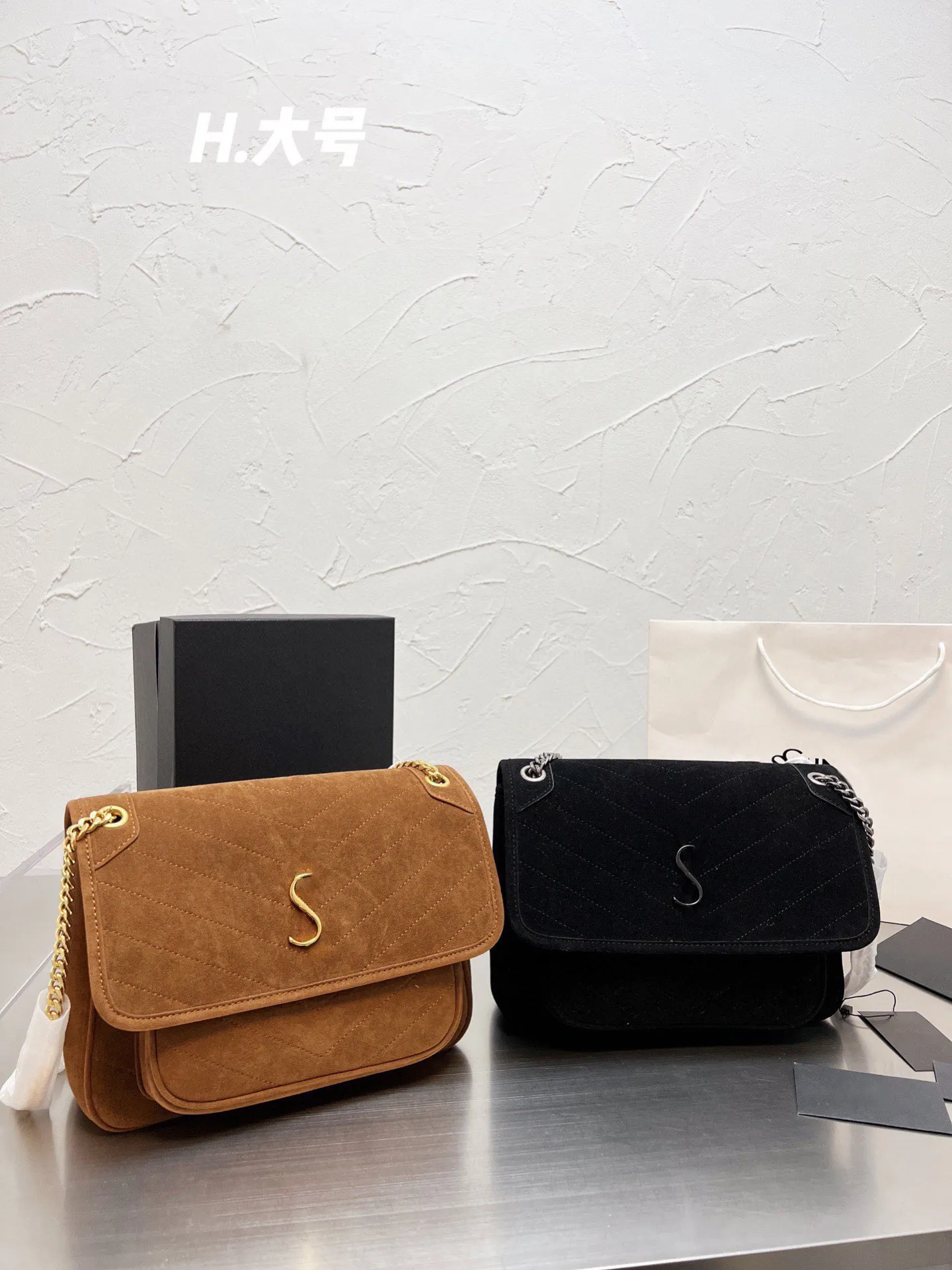 Y Abrasive Leather Designer Messenger Bag Fashionable Velvet Shoulder