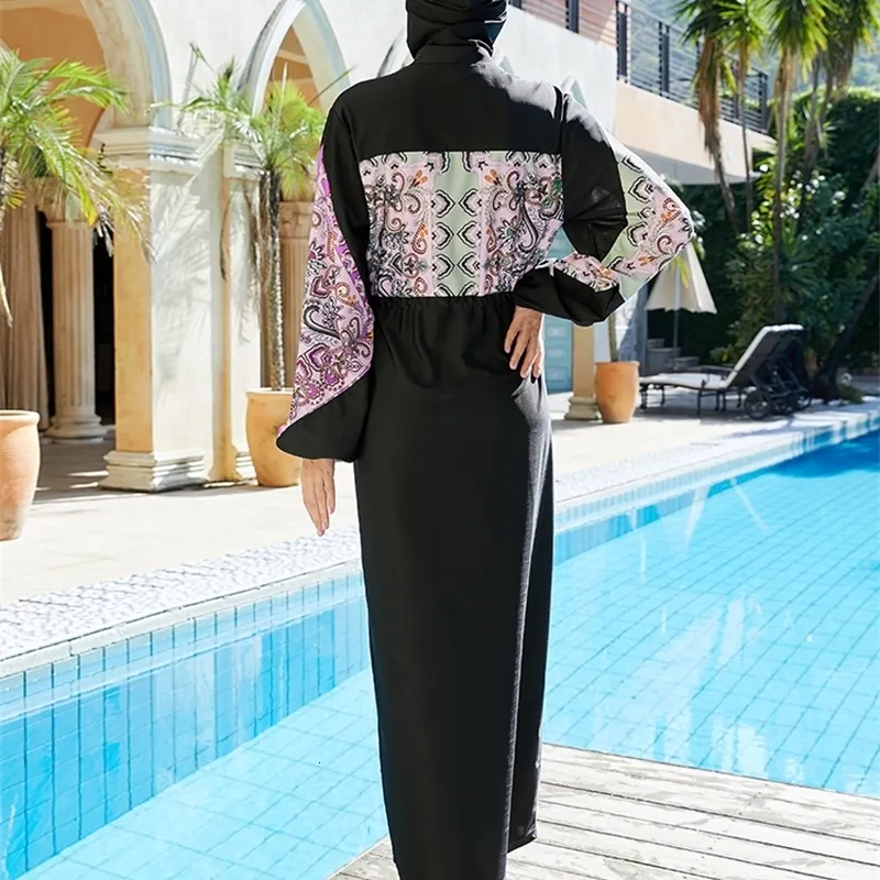 muslim swim dress Muslim Swimsuit Long Sleeve Swimming Dress Long Swimming Trunks