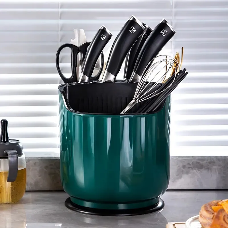 DHgate.com:Rotating Cutlery Holder | Space-Saving Knife Block Stand ...