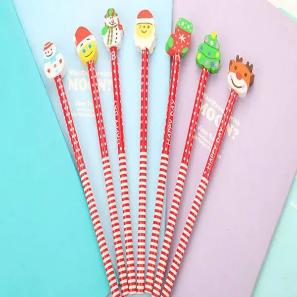 Cartoon Christmas shape cute pencil calligraphy painting stationery gifts