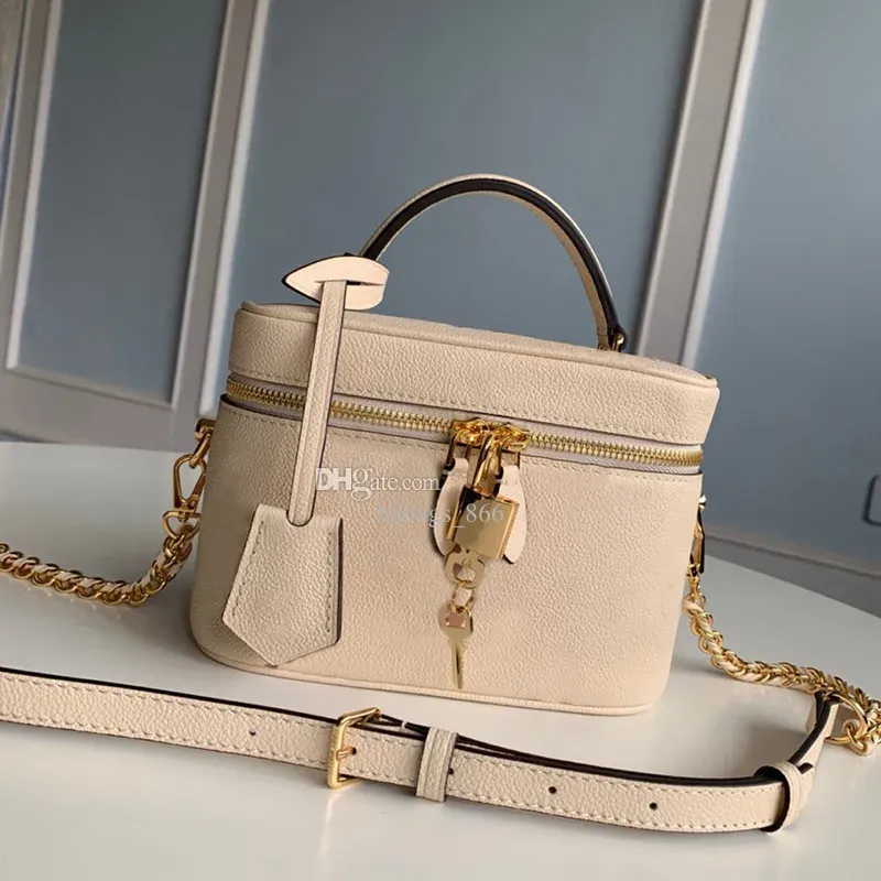 7A High Designer Torby Crossbody Vanity Real skórzana torba do makijażu Kobieta Projektanci luksusowa moda swobodna próżność PM to torba kosmetyczna torby na ramię crossbody torebka m45608